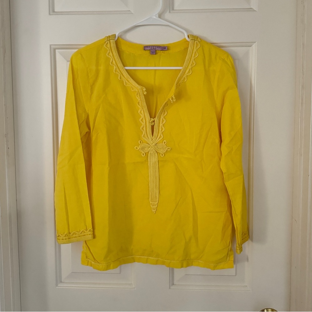 Calypso St. Barth Yellow Cotton Top